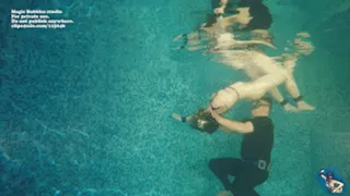 Helen and Aoro and sweet underwater bondage