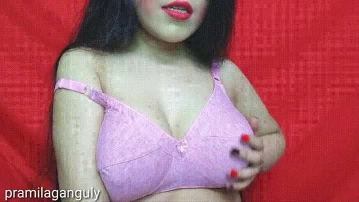 Beautiful Boobs In Pink Cotton Bra Worship