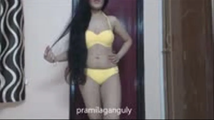 Bratty Humiliatrix in Yellow Bikini