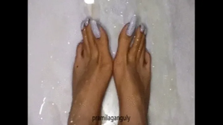 Washing MY Feet Under Shower