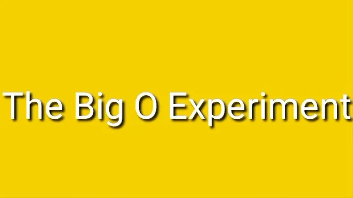 The Big O Experiment Trance