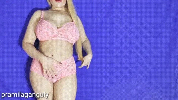 Milk Your Cock Dry & Empty Your Balls For Goddess Pramila In Pink Lingerie