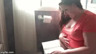 Reading while going to the bathroom