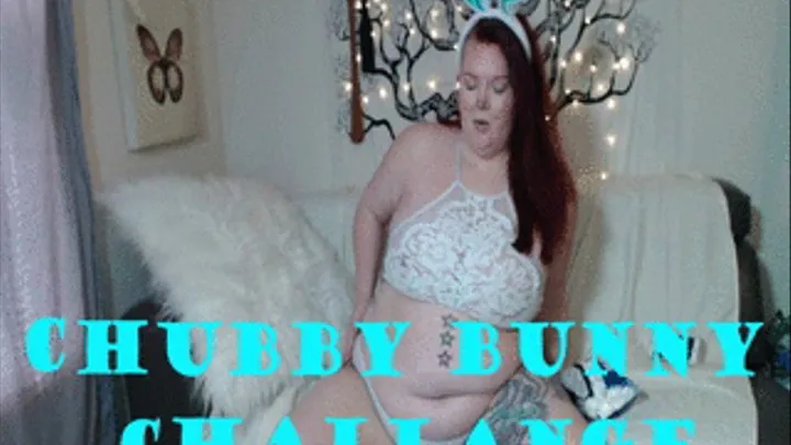 RubySinclaire does the Chubby Bunny Challenge