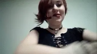 Goth Slut BreastPlay and Bodywriting