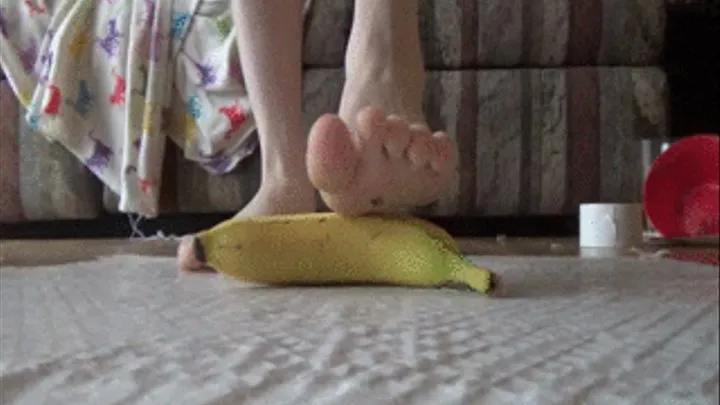 Banana Stomping Messy Feet