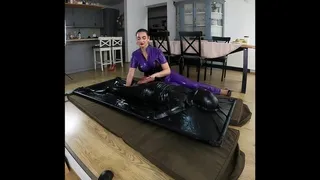 Goddess Christine and Faith - VACUUMBED - EPIC handjob and CBT part 2 gopromax