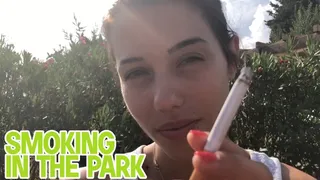 Smoking in the park