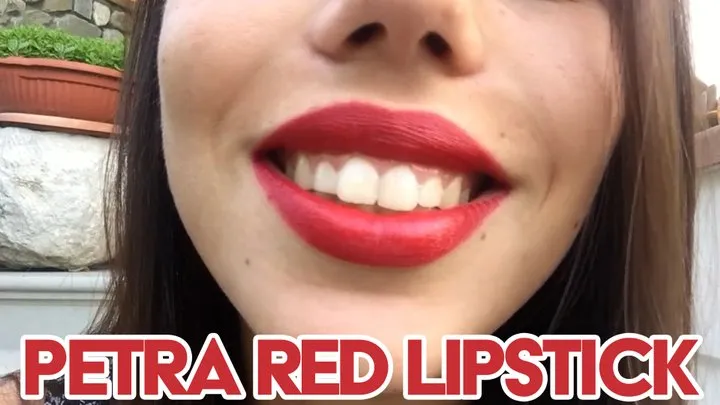 Petra red lipstick