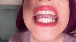 Goddess Valora's Lipstick Application & Mouth Tease