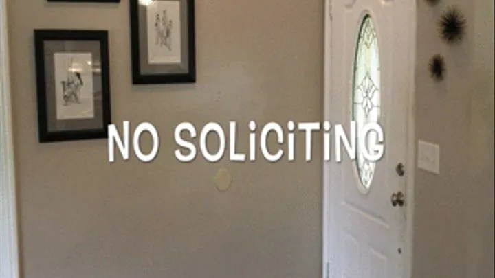 NO SOLICITING