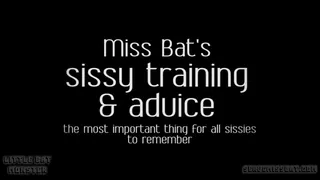 Sissy Training & Advice - the most important thing for all sissies to remember