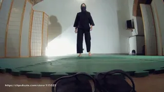 Barefoot ninja girl POV stomping volume 2