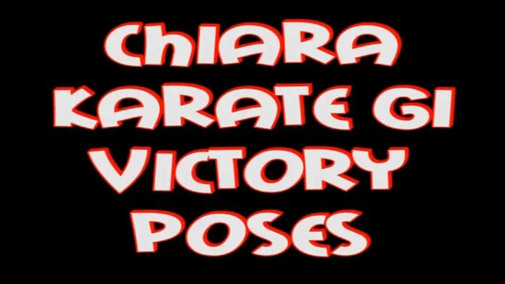 Chiara karate gi victory pose