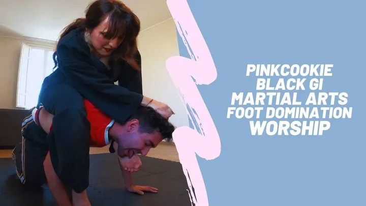 Pinkcookie black gi martial arts foot domination and foot worship