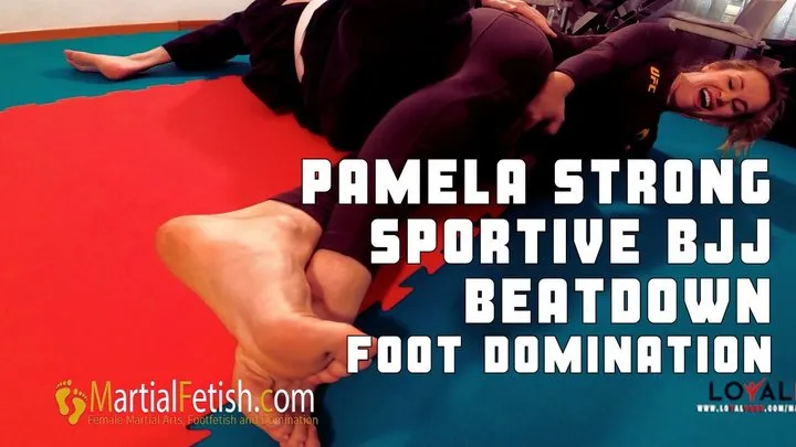 Pamela sportive bjj beatdown foot domination