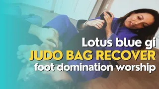 Lotus blue gi judo bag recover foot domination and worship