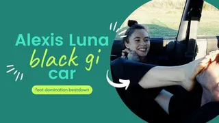 Alexis Luna black gi car foot domination