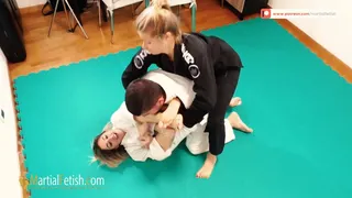 Pamela Fight and Xena Wild VS Zac martial arts domination