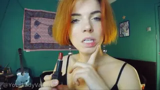 Sissy Training: Applying Red Lipstick