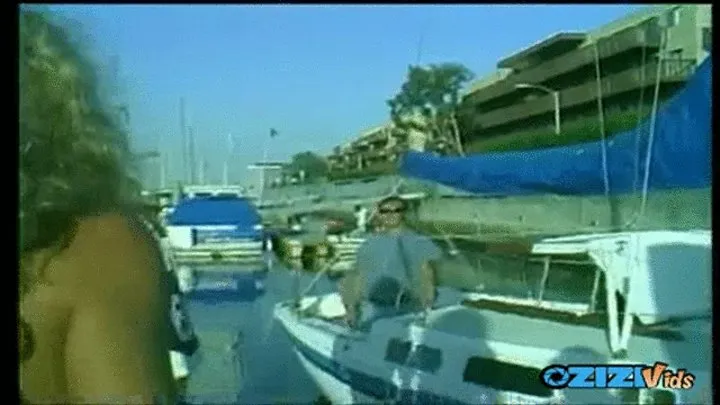 Perfect timing for fucking a hot chick on the boat - Mobile