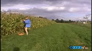 Tight wet pussy fucked with a big corn - Mobile