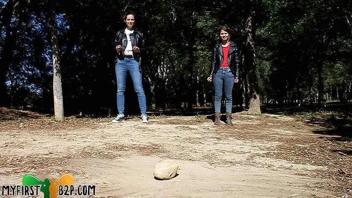 MFB2P Lena Looner & Lyra Looner Playing with Firecrackers