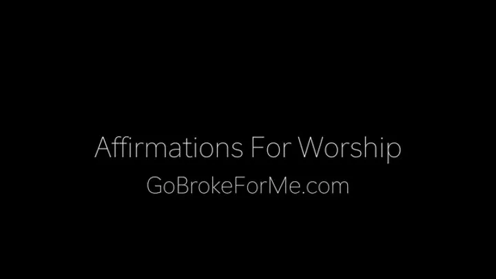 Affirmations For Worship