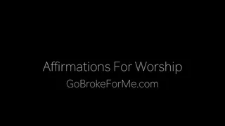 Affirmations For Worship