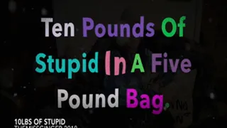 Ten Pounds Of Stupid In A Five Pound Bag