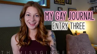 My Gay Journal Entry Three