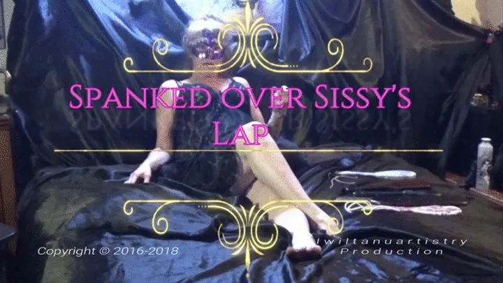 Over Sissy's Knee's on the Bed