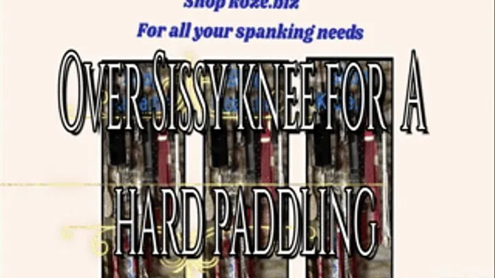 Over Sissy Knee For A Hard Paddling