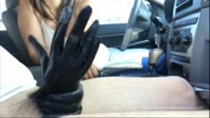 This is how you worship my gloves put them on your cock