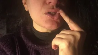 ASMR finger kissing and licking