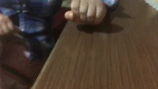 Tickling and tapping nails on the table