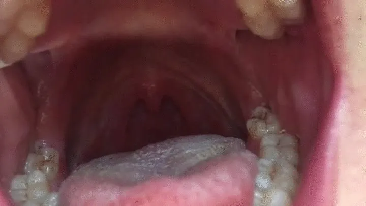 A deep journey inside my mouth showing uvula!