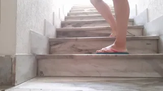 PEEING ON PUBLIC STAIRCASE