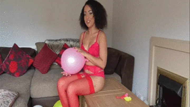 Kayla Louise balloon popping