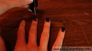 NAvy Blue Nails