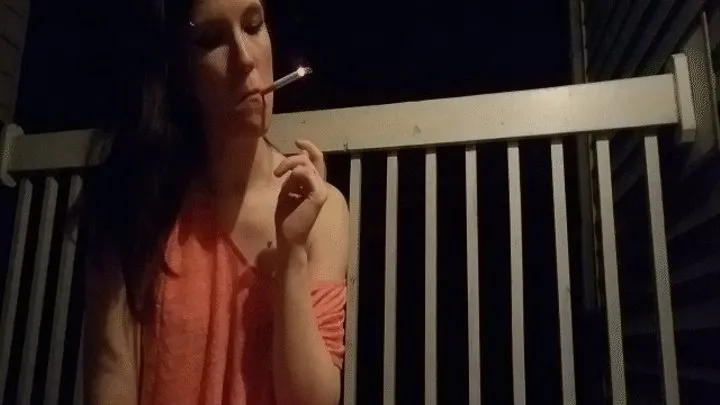 Late Night Balcony Smoke