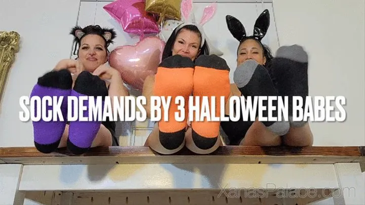 Sock Demands By 3 Halloween Babes