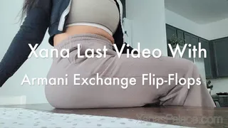 Xana's Last Video With Armani Exchange Flip-Flops