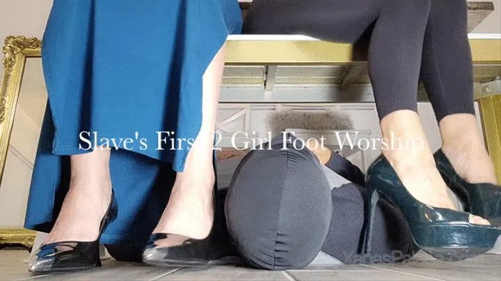 Slave's First 2 Girl Worship