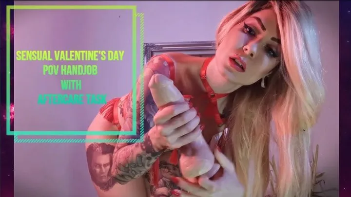 Sensual Valentine's day POV Handjob with aftercare task