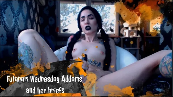 Futanari Wednesday Addams and her briefs