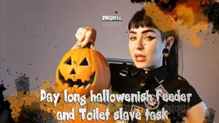 3 Day long hallowenish Feeder and Toilet slave task (original)