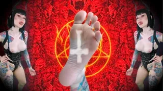 My satanic feet - JOI, WORSHIP