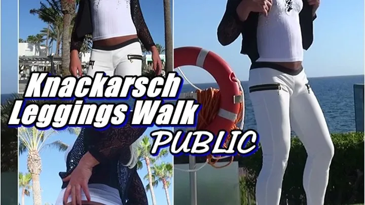 Crack Ass Leggings Walk - public