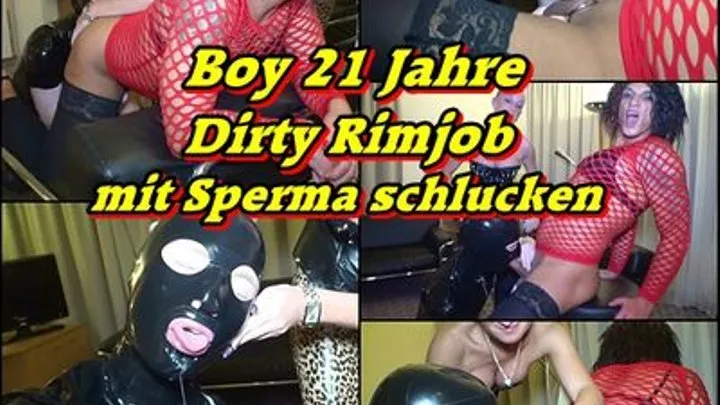 Boy 21 years - Dirty Rimjob with Sperm swallow